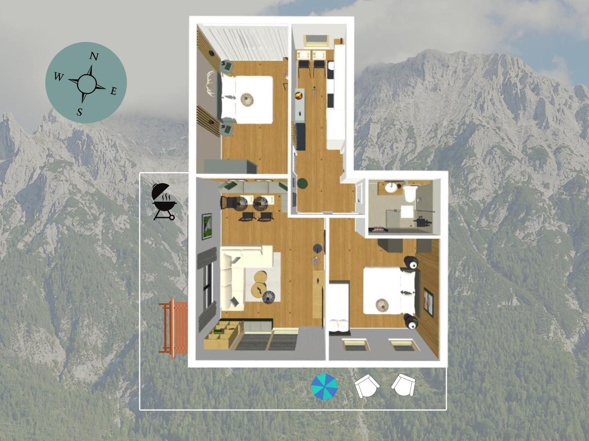 Die Karwendelsuite - 5 Sterne Fewo Mit Bestem Bergblick, Zentrumsnah & Ruhig Gelegen, Familienfreundlich Mittenwald Ngoại thất bức ảnh